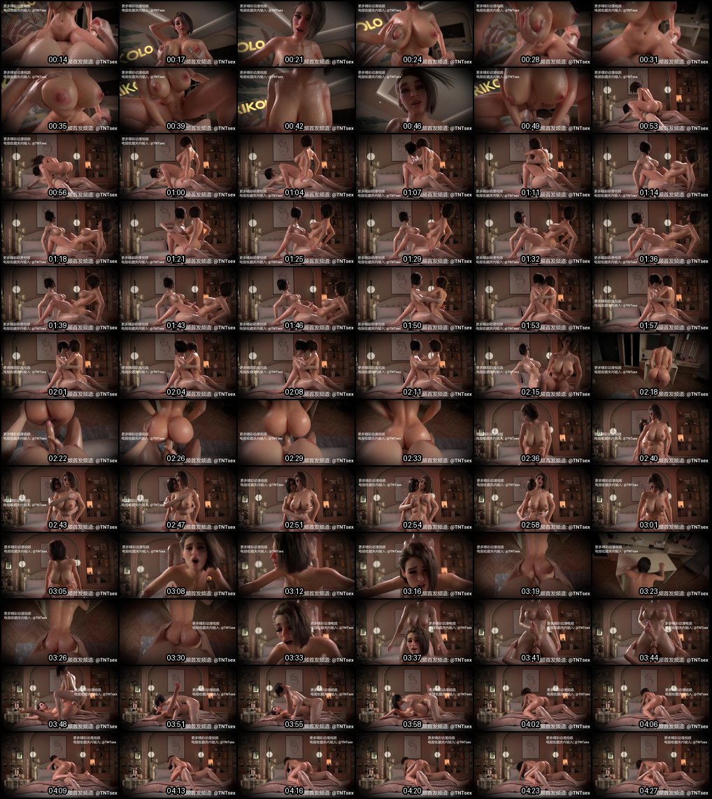 3D国漫同人：白虎巨乳少妇骑乘伪娘大屌，高潮直冲云霄！