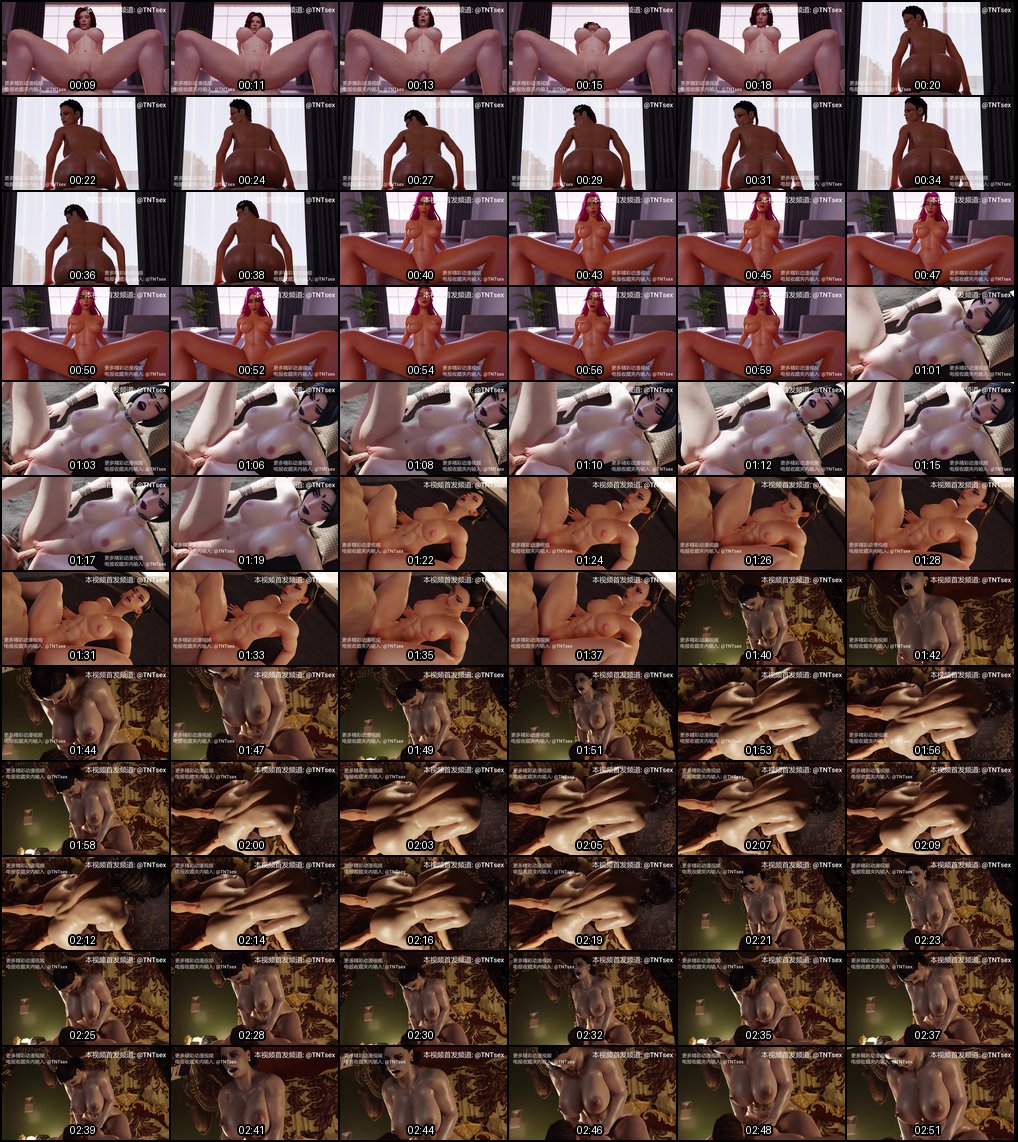 3D国漫同人：白虎巨乳尤物小穴被肉棒塞满的极致快感