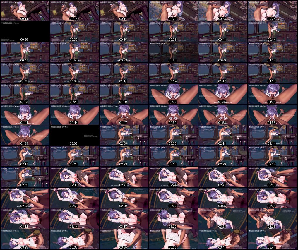 3D国漫同人：白丝JK巨乳少女粉嫩奶子小穴诱惑