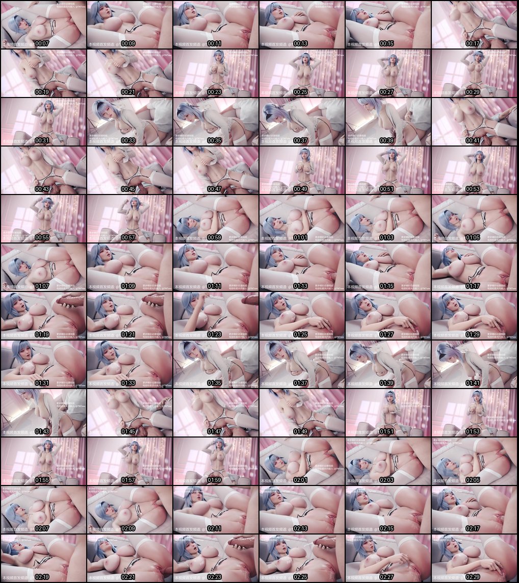 3D国漫同人：白丝吊带反差少女粉G巨乳白虎穴狂喷白浆内射高潮