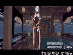 3D国漫同人：后入少女肥臀，开裆黑丝裤袜诱惑爆棚