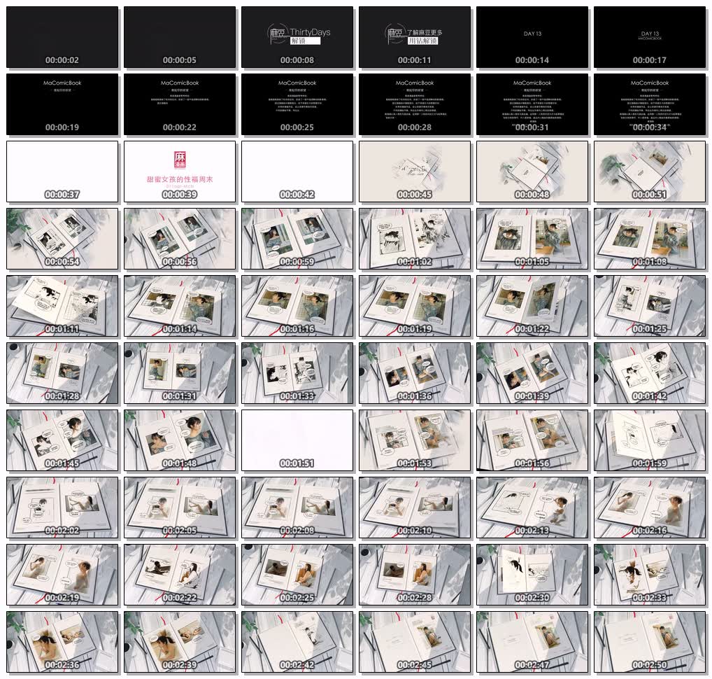 麻豆三十天特别企划Day13—甜蜜女孩的幸福周末（二创漫画）