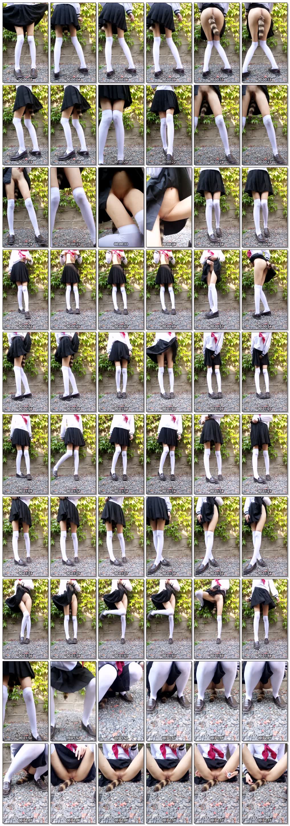 可爱萝莉狐狸尾巴露出