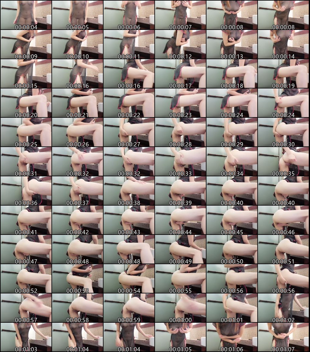 云宝宝er黑纱透明旗袍性感写真