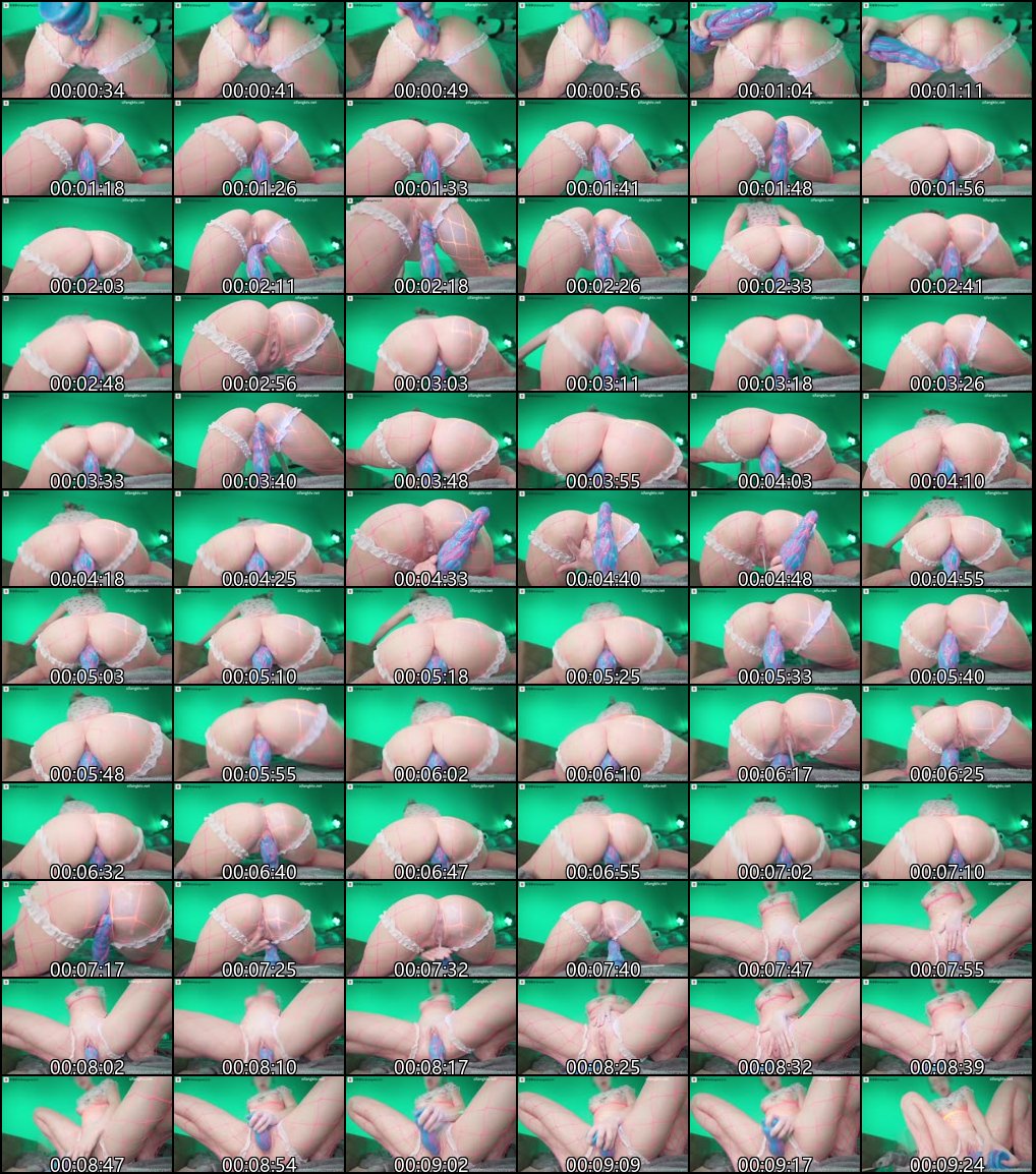 推特 onlyfans creamyspot 巨尻骚姬，大屁股肥臀后入，幻龙肉棒极速插入射飞1