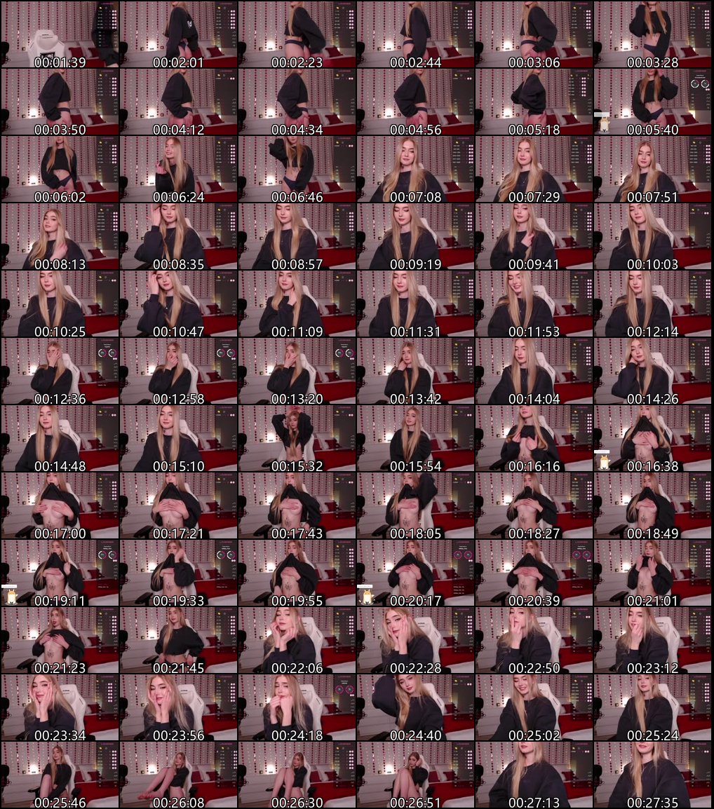 欧美颜值主播VonnaLein精彩合集_英国学生极品身材展示