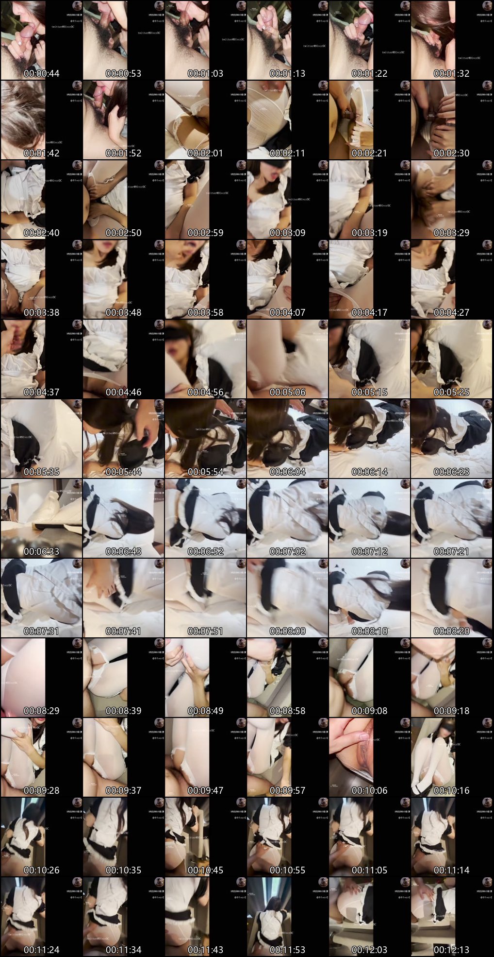 推特女神女仆COS狂野诱惑白丝高跟深插骚穴足交调教敏感母狗内射高潮