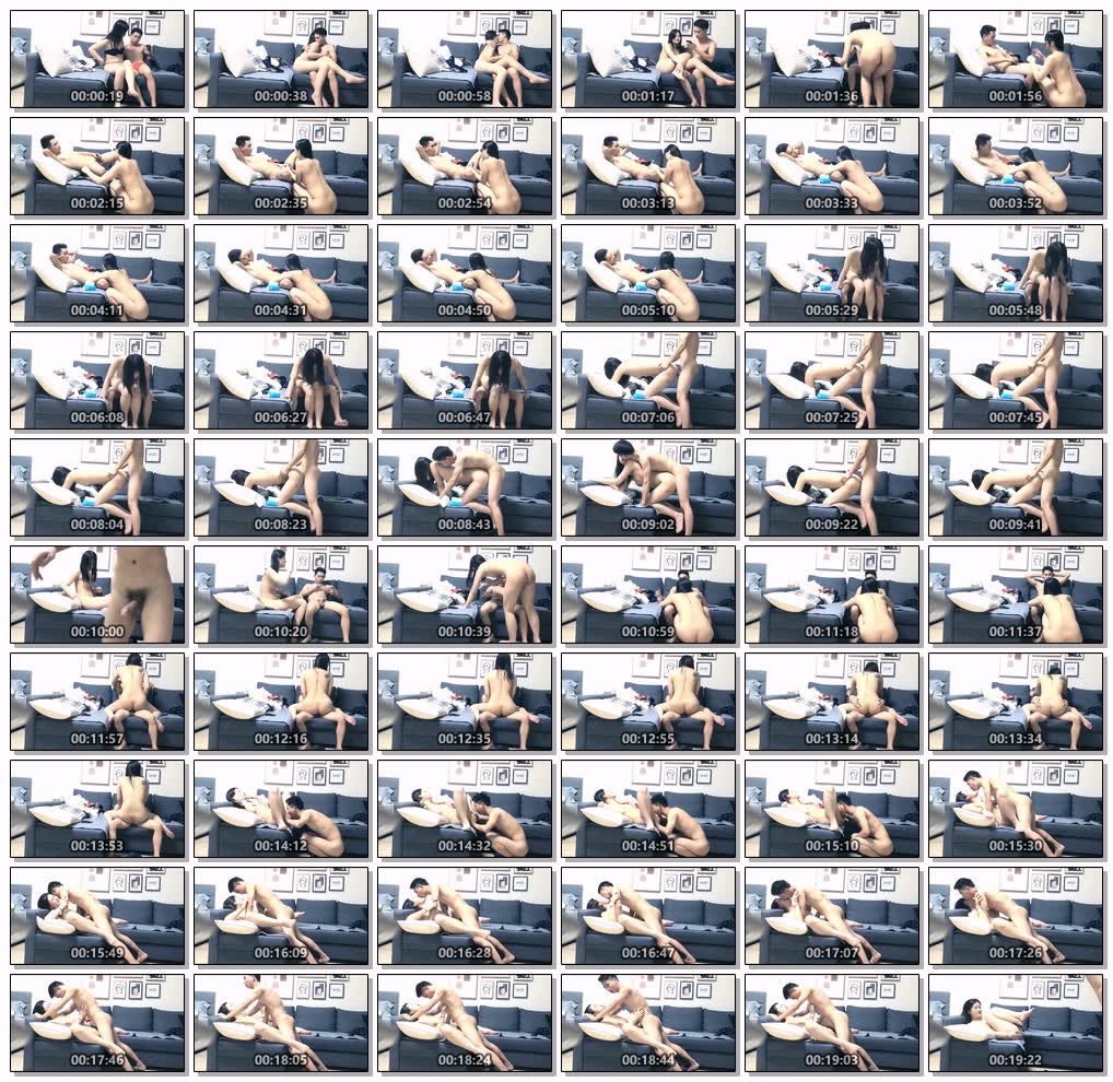 高挑美女年纪不大，奶子很大，沙发上狂草。