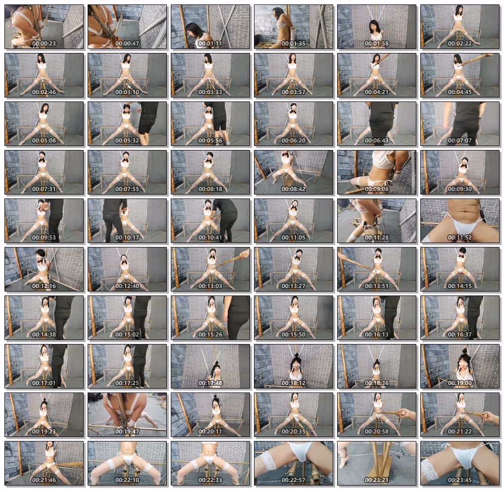 捆绑开腿调教电动乳夹夹住乳头虐阴虐乳