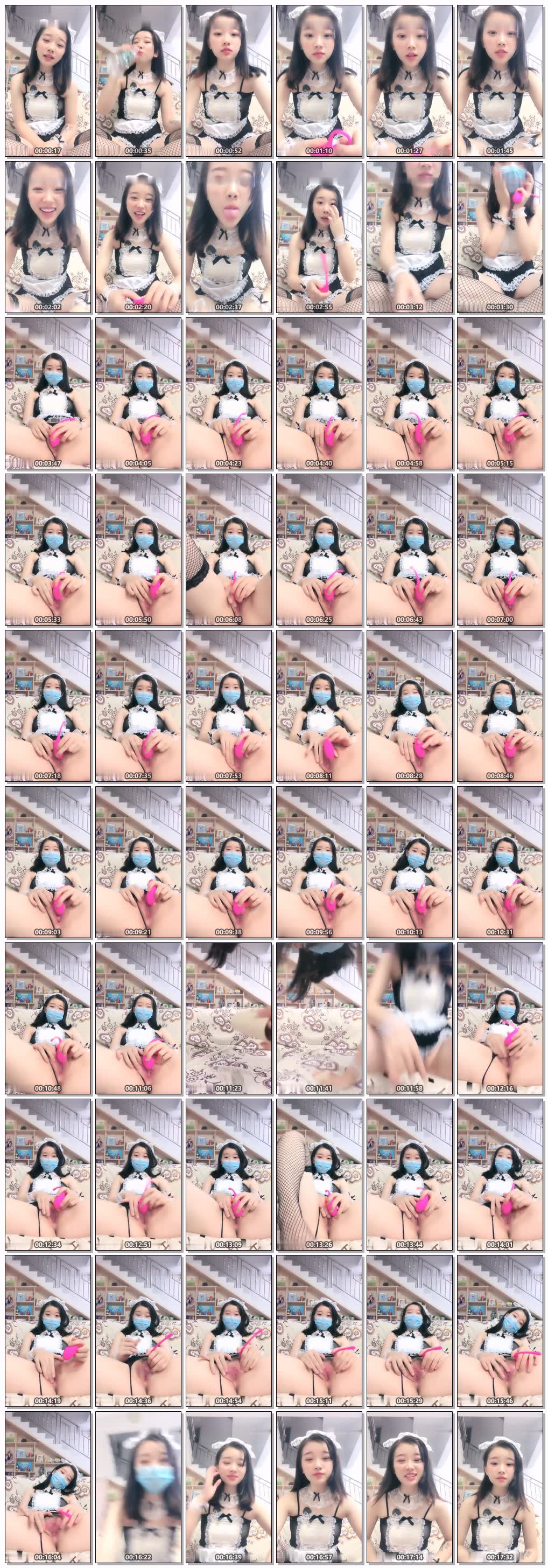 颜值不错萌妹子情趣女仆装道具自慰逼逼粉嫩