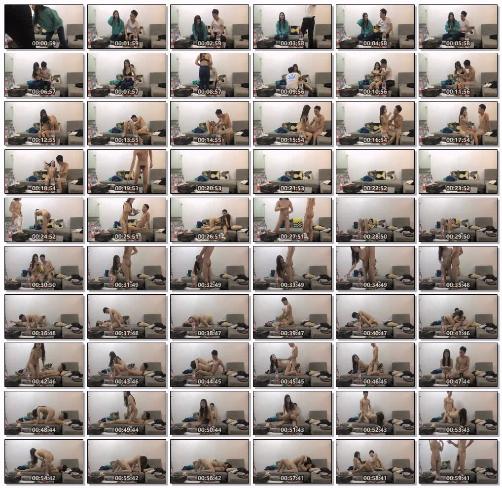 约了个绿衣颜值不错妹子啪啪，舌吻摸逼调情在沙发上后入