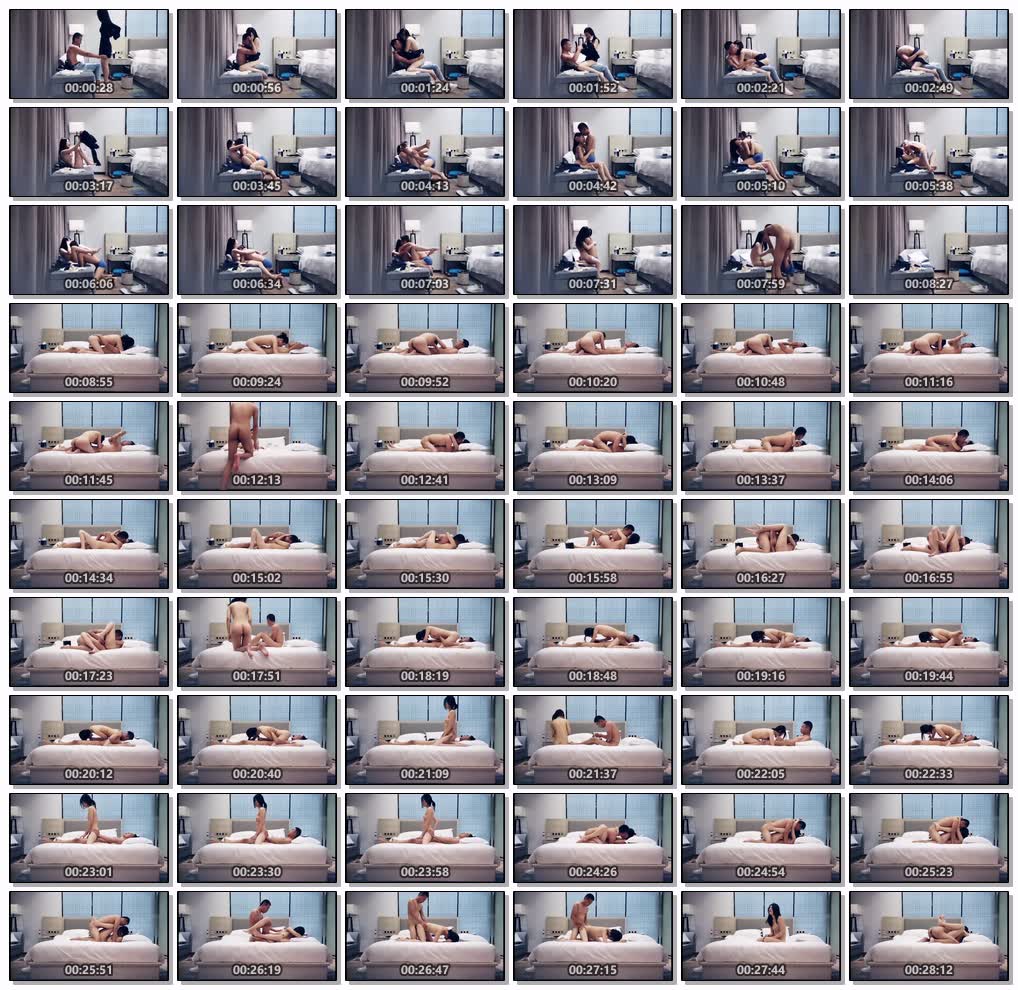 约到脸正身材好的妹子，便与她从沙发运动到床上去