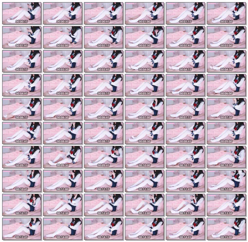 JK制服白丝过膝袜腿子踩着肉棒足交